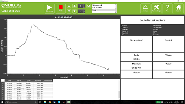Software para ensayo de pelado peeltest Califort