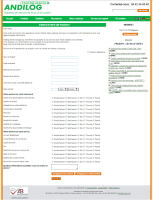 Andilog product registration