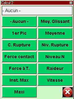 Cálculos disponibles del Centor Dual Touch