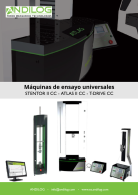 catalogar máquinas de ensayo universales