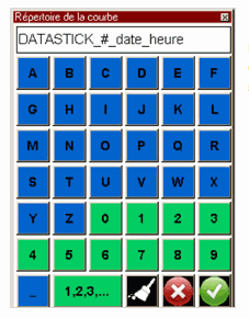 Funciones principales y tipo de datos del DATASTICK II