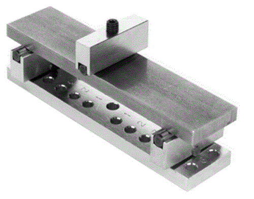 Fijación de yunques de flexión de tres puntos