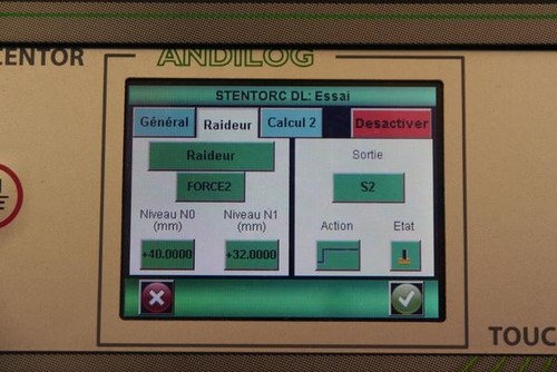 Medición del recorrido del muelle con Springtest 3